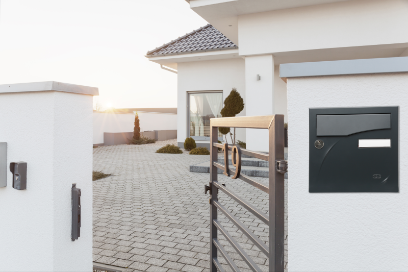 Boîte aux lettres PREFACE 2 portes gris anthracite RAL7016 - RENZ - Zoom2